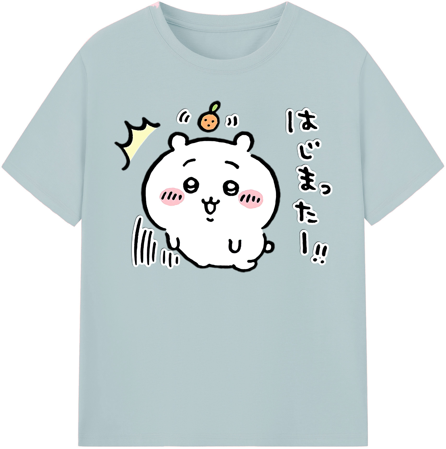 （画像用） ちいかわ ちいかわ Chii-kawa chiikawa 綿100％半袖Tシャツ（フロントプリント）